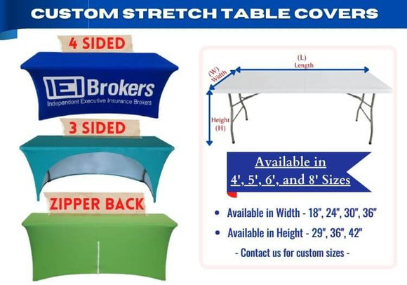 Custom Stretch Table Covers | Water Proof Spandex