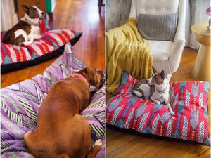 Pet Indoor Outdoor Beds and Feeding Mats Custom Printed