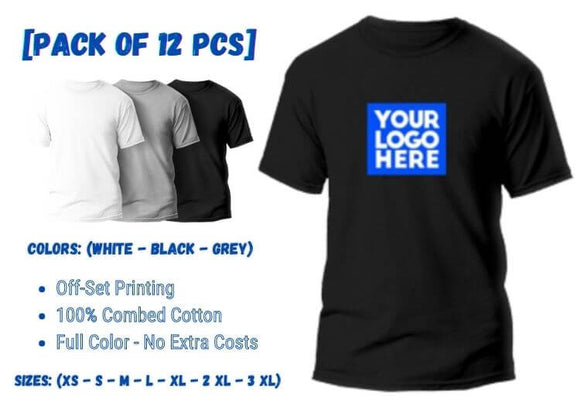 Promotional Round Neck T-Shirt with Business Logo