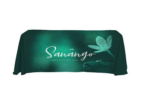 To promote your business/brand, we highly recommend using a 8 foot table throw with logo at your promotional and professional events display (trade shows, small business expos, churches, schools, conferences, corporate meetings, DJ events, seminars, product launches, and farmers markets).